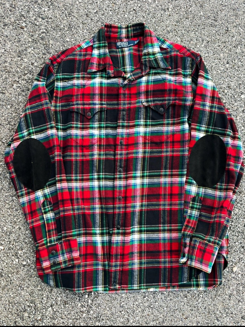 Polo Ralph Lauren Plaid Pearl Snap Flannel Size XL